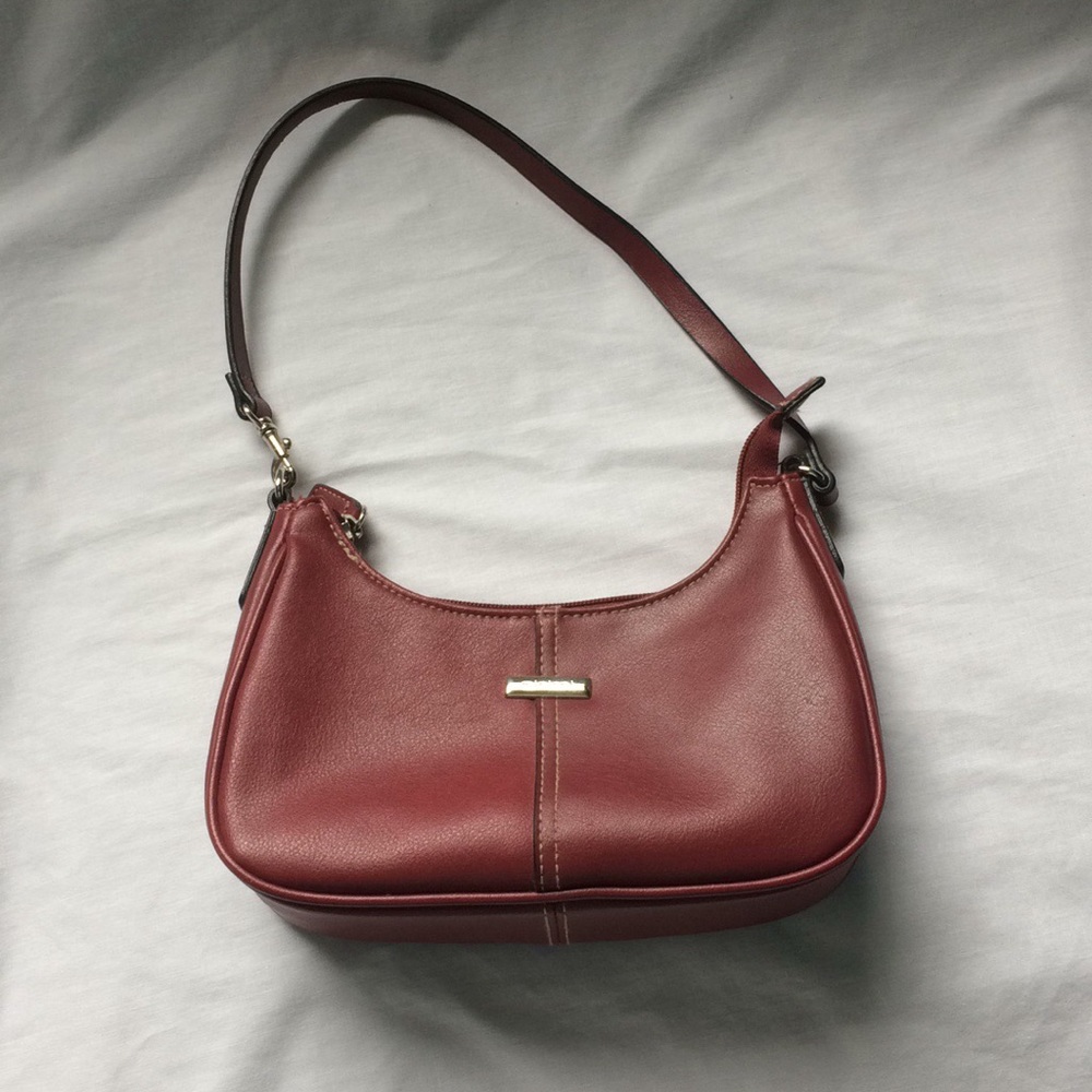 Minicci Red Burgundy Shoulder Purse Handbag